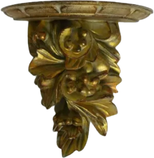 00s 2002 Ornate Wall Sconce Shelf