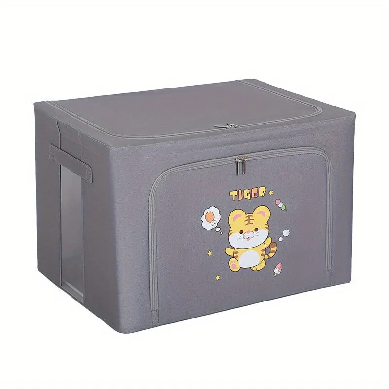 1pc Cartoon Animal Design Clothes Storage Collapsible Box