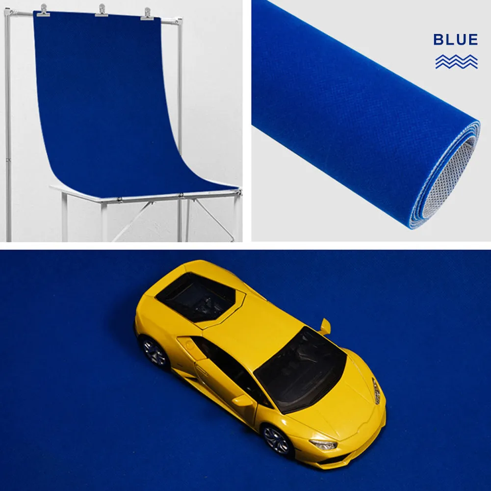 1x1.5m Solid Color Flocking Fabric Photography Background Cloth for Photo Studio