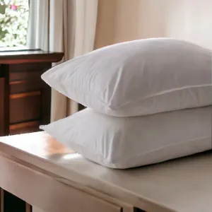 2 Pack Premium Cotton Super Full Pillows Medium Density