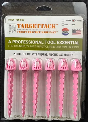 3-Inch 6-Pack of TargetTacks® Pink