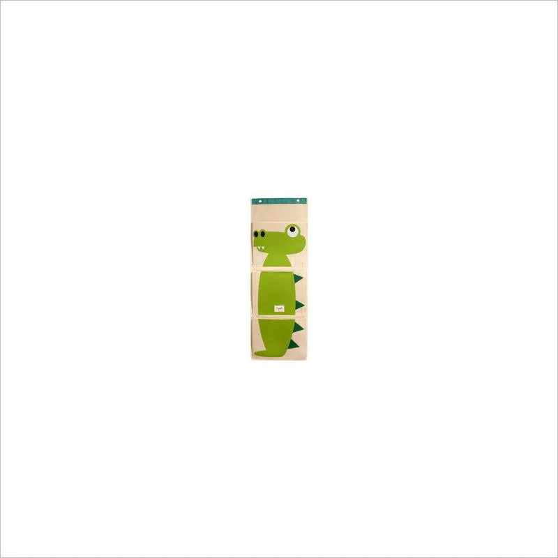 3 Sprouts Crocodile Wall Organizer in Green