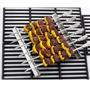 6 Skewers 2 Grill Racks BBQ Accessories