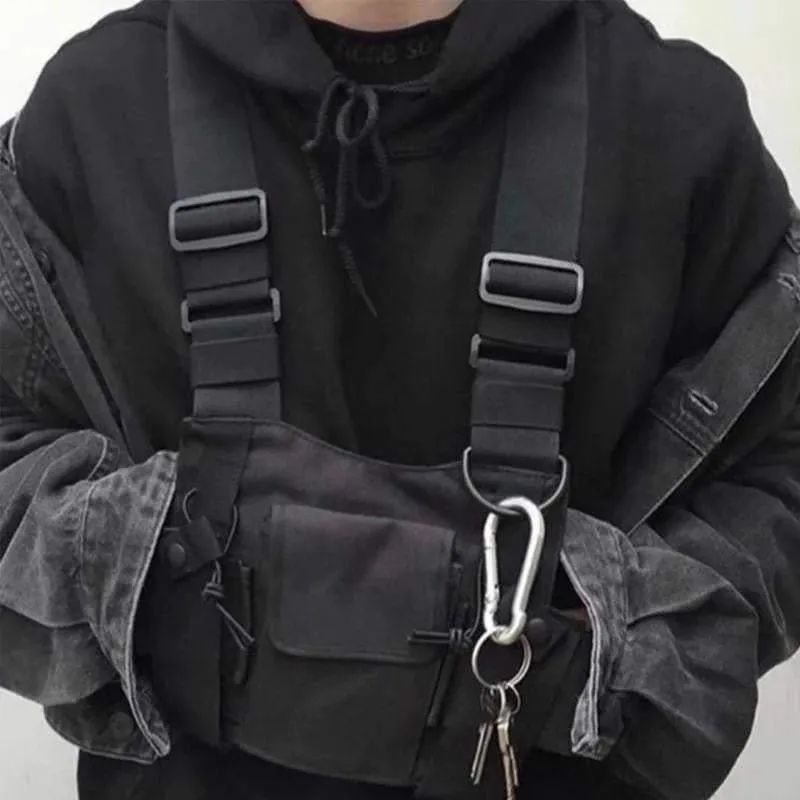 Adjustable Strap Techwear Chest Bag