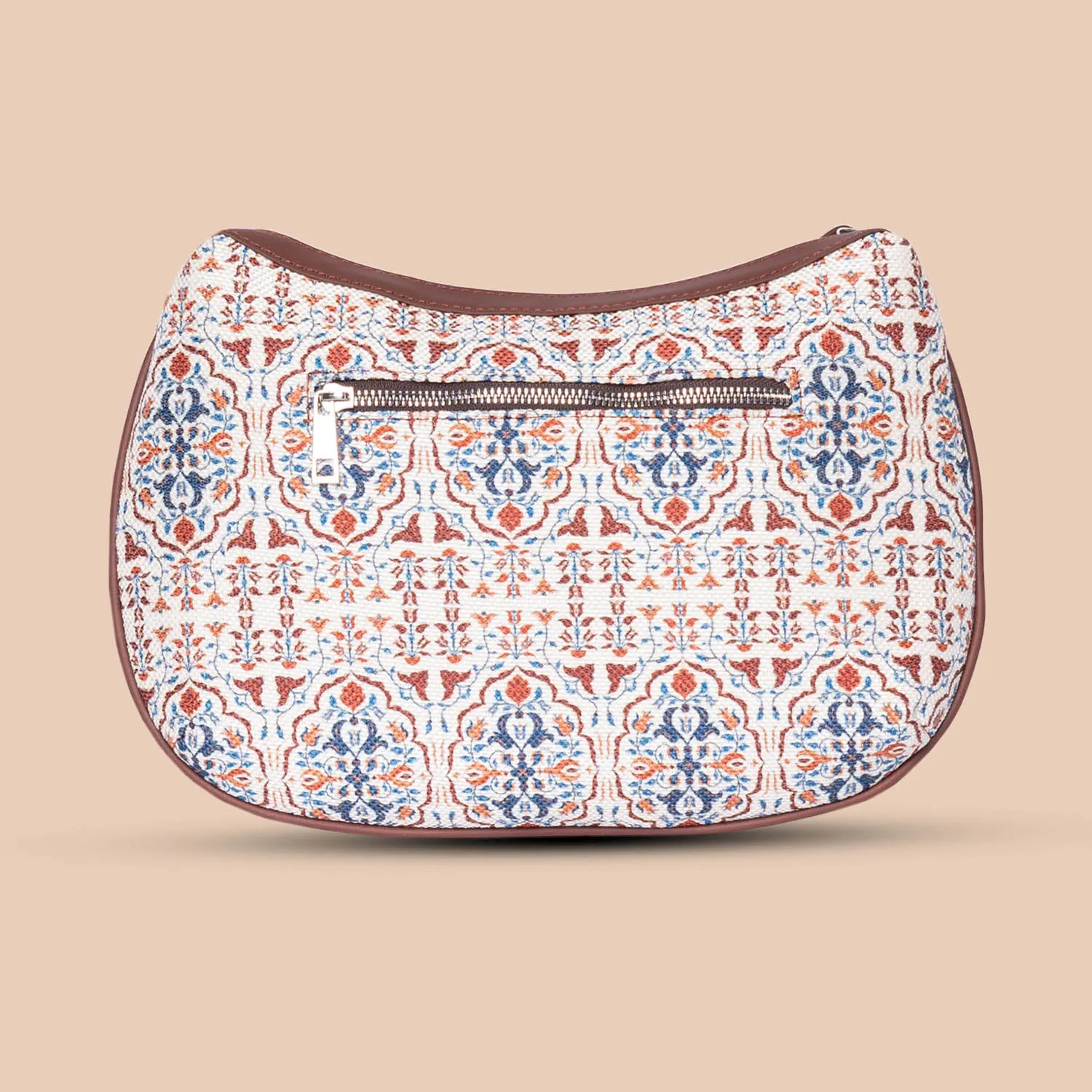 Agra Floral Structured Shoulder Bag