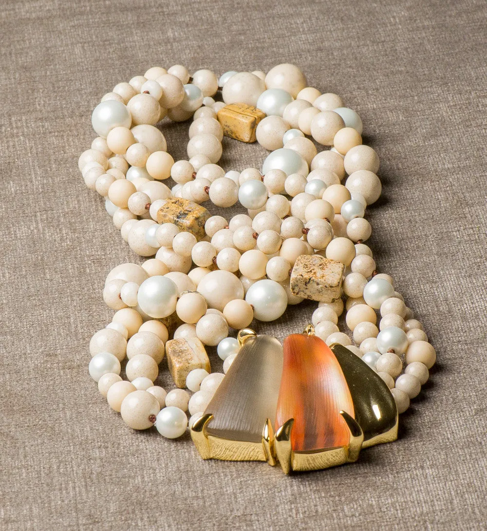 Alexis Bittar Desert Jasmine Torsade Necklace