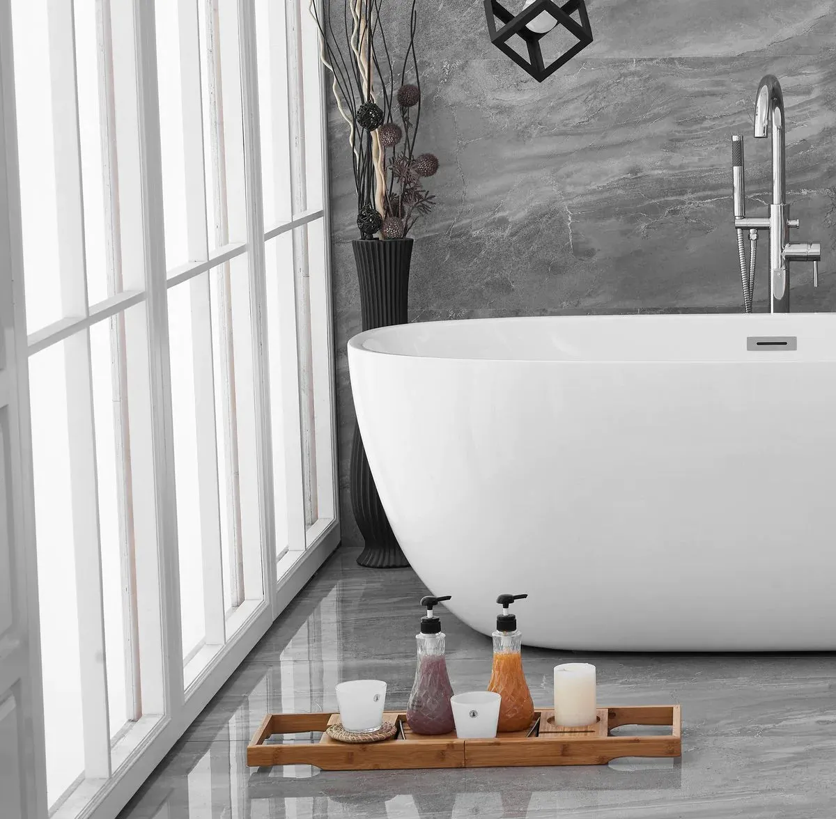 Allegra 70" Soaking Roll Top Bathtub