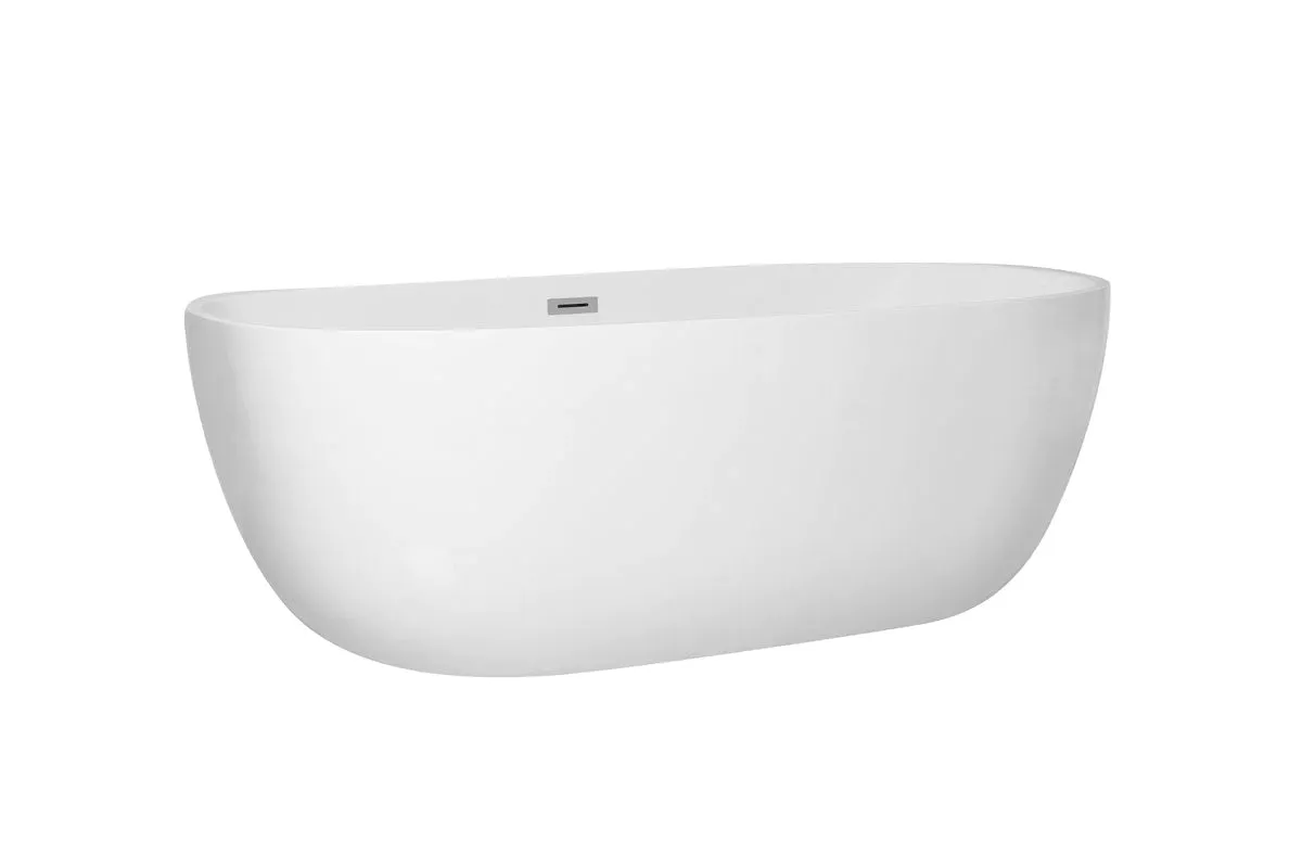 Allegra 70" Soaking Roll Top Bathtub