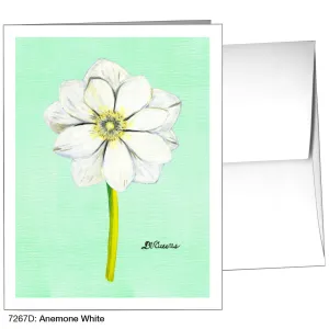 Anemone White, Greeting Card (7267D)