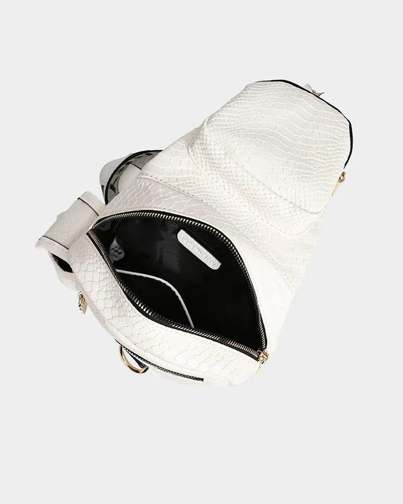 Apollo 1 Tear Drop Crossbody Bag in White