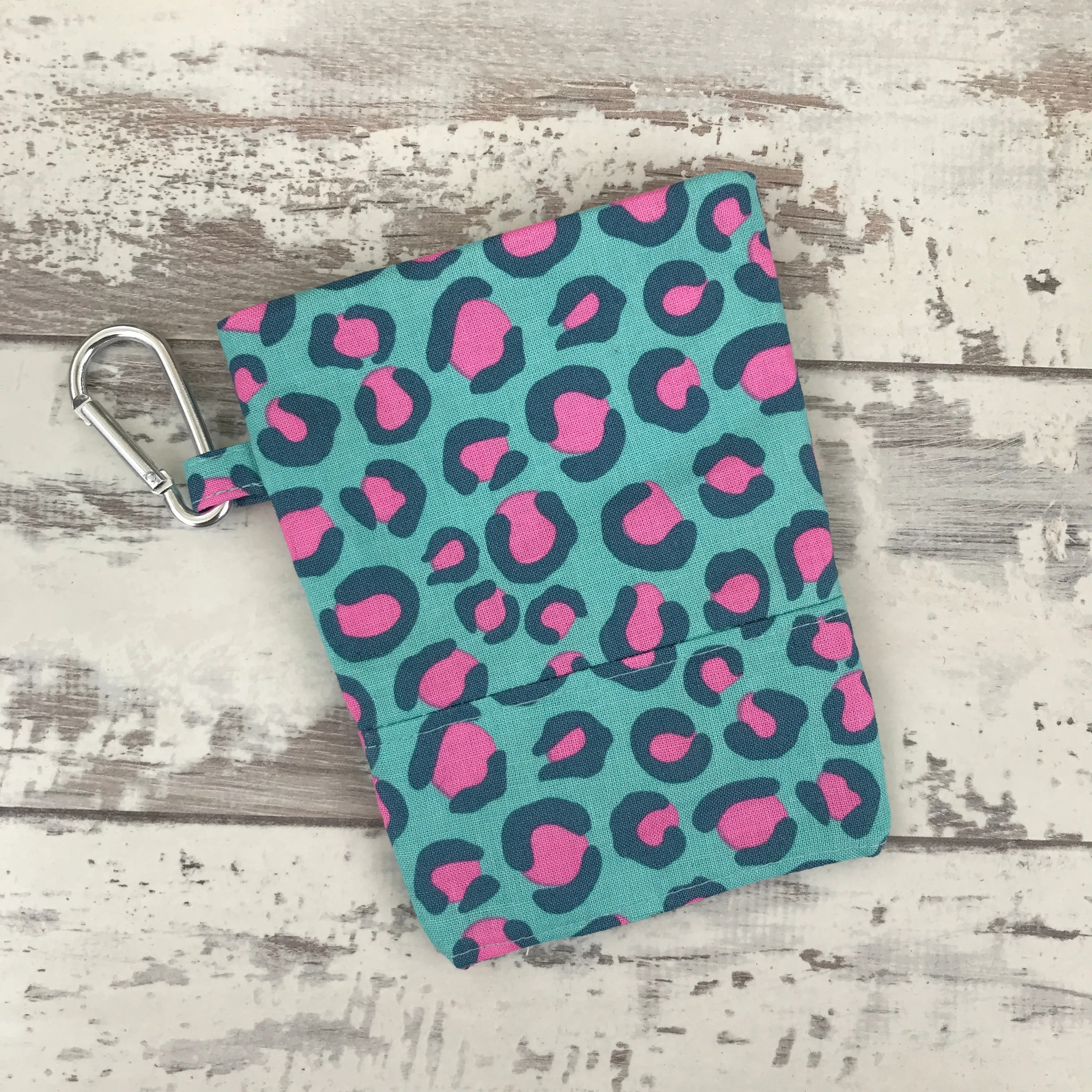 Aqua Leopard Treat & Poobag Holder