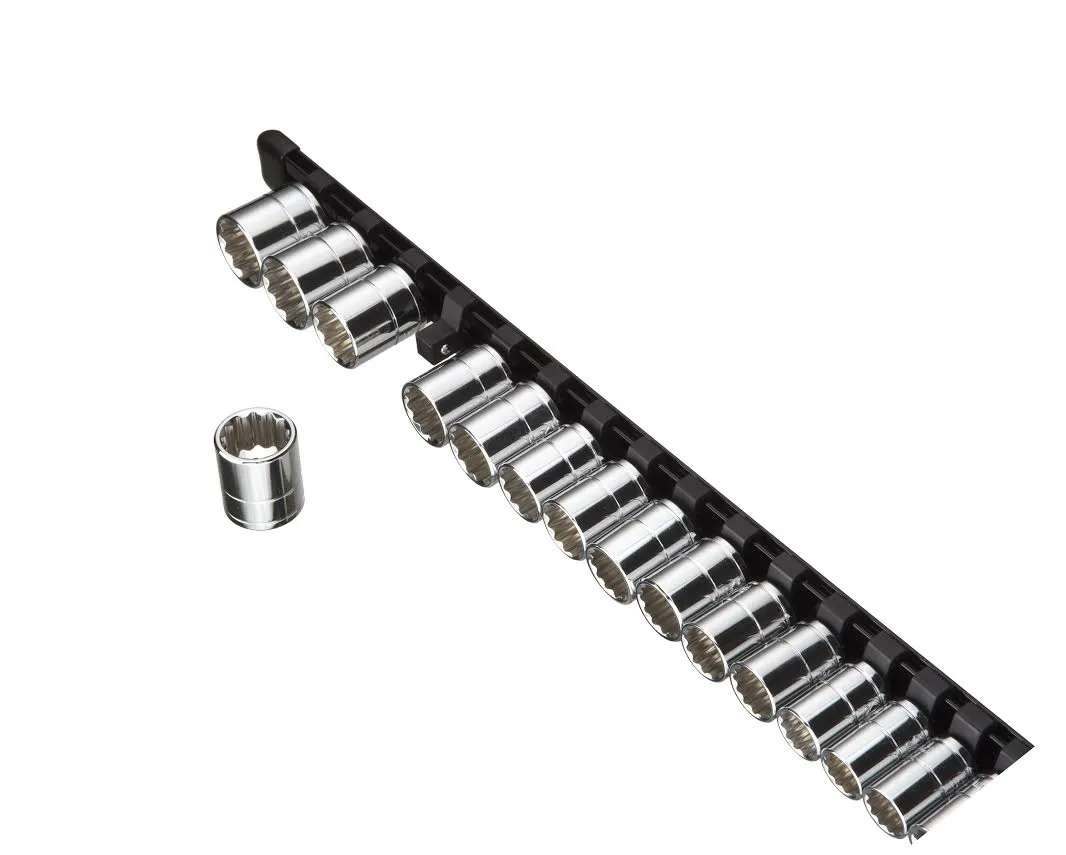 ARES 70084 - 1/4" Black Aluminum Socket Rail