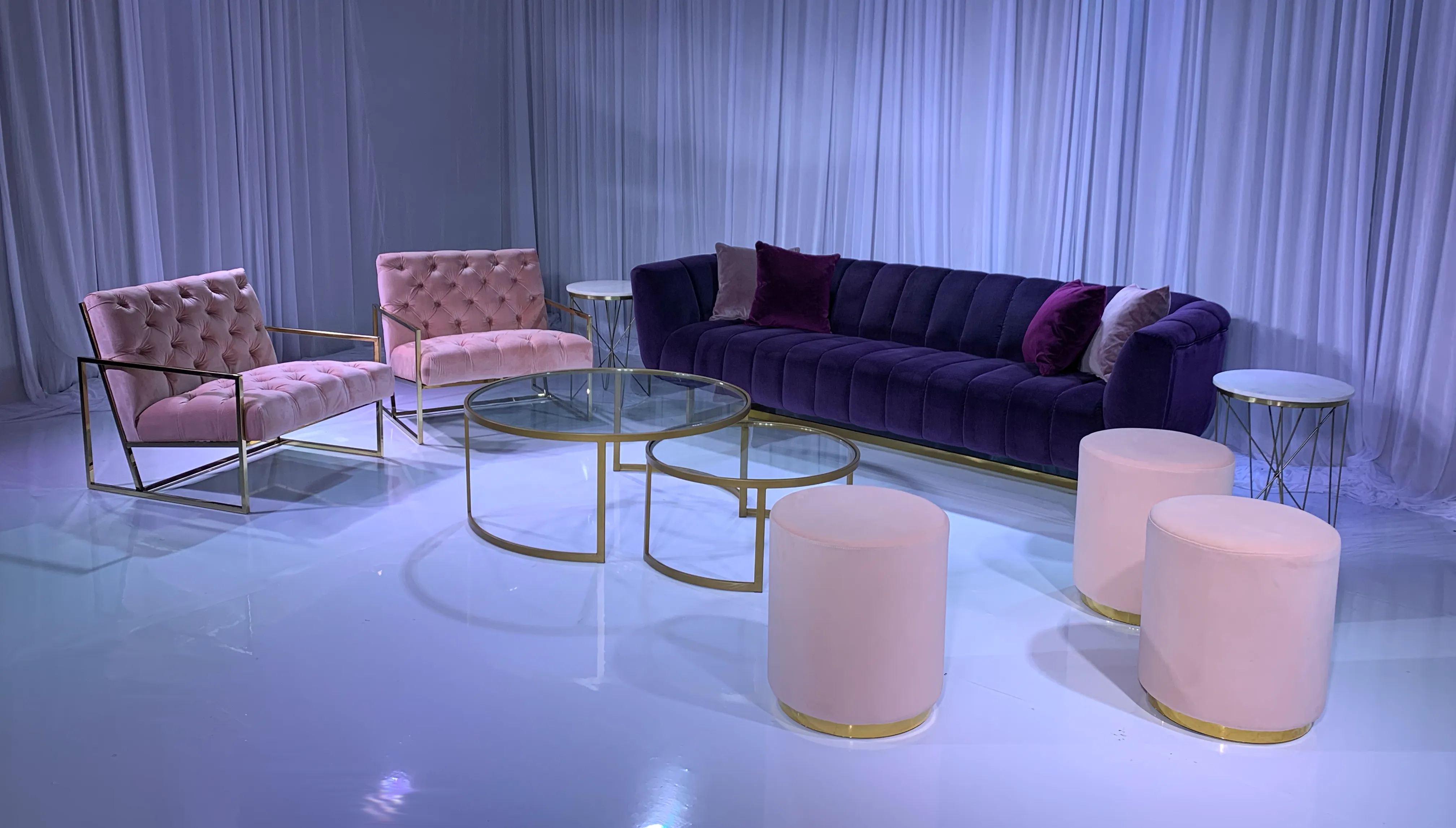 AVENUE SOFA GROUPING 3 - VIOLET