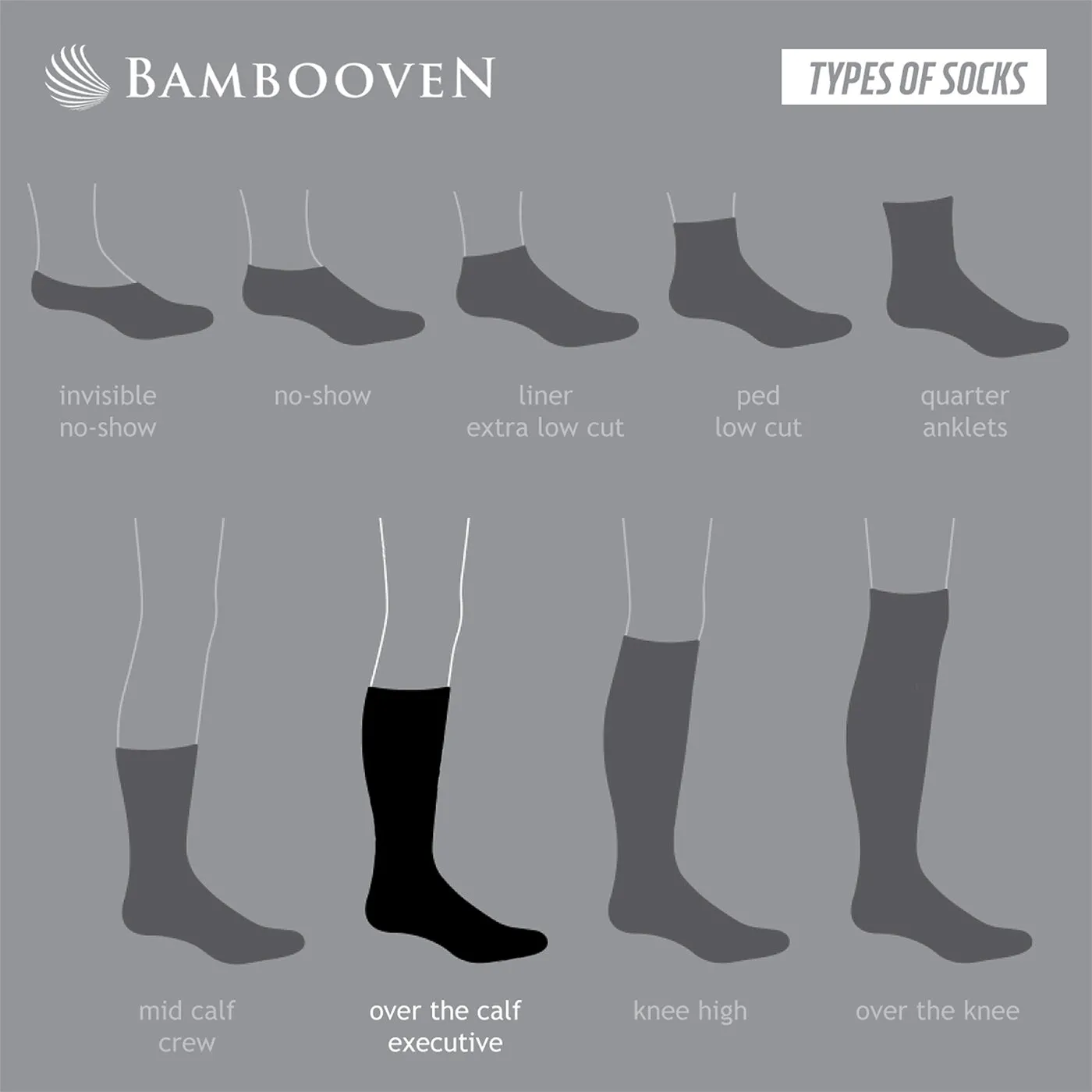 Bambooven Men’s Dress & Trouser Socks – Odor-Free Bamboo (6 Pairs) 623