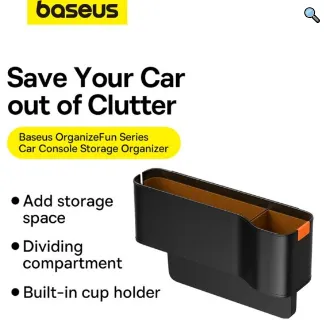 Baseus OrganizeFun Car Console Storage Organizer - Black