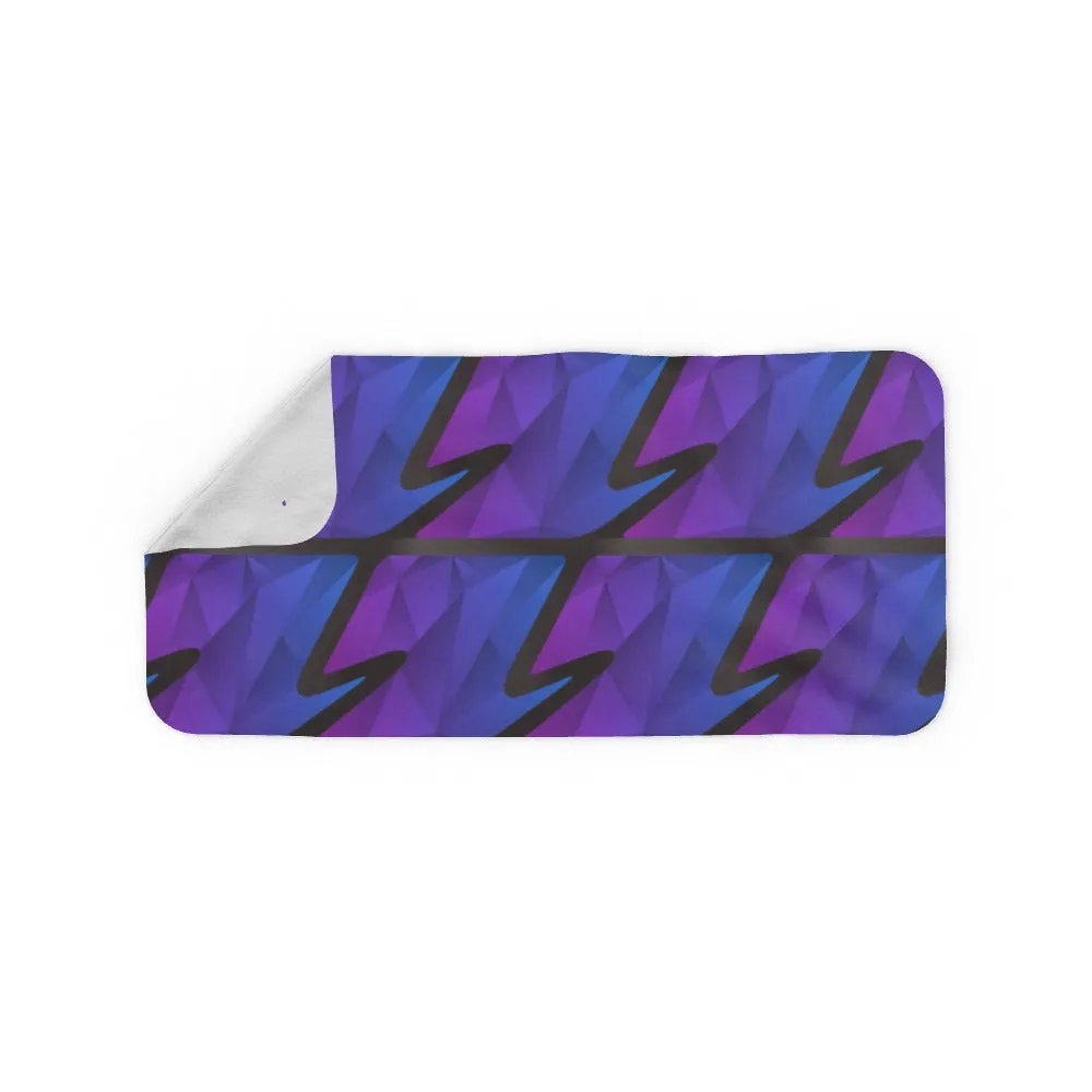 Blanket Scarf - Abstract Wave Blue/Purple