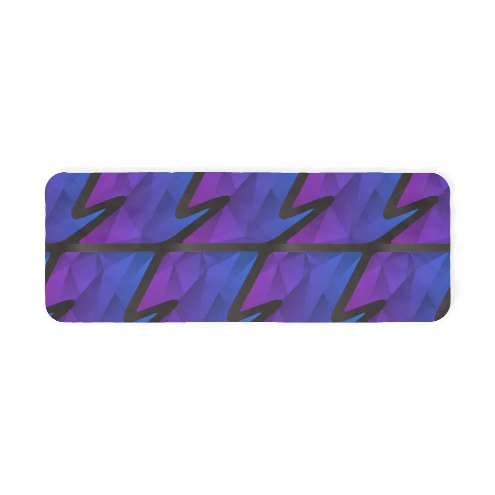 Blanket Scarf - Abstract Wave Blue/Purple