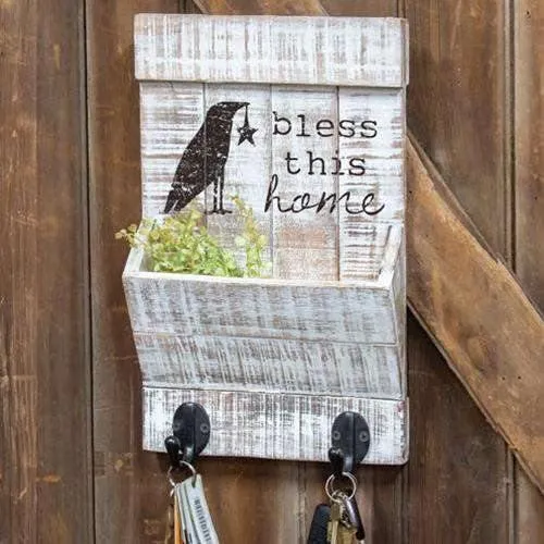 Bless This Home Wall Organizer