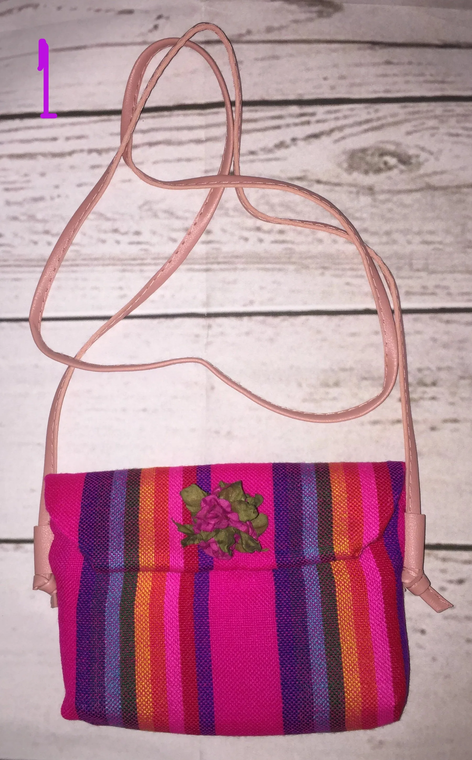 Boho Small Crossbody Purse Ethnic Fabric