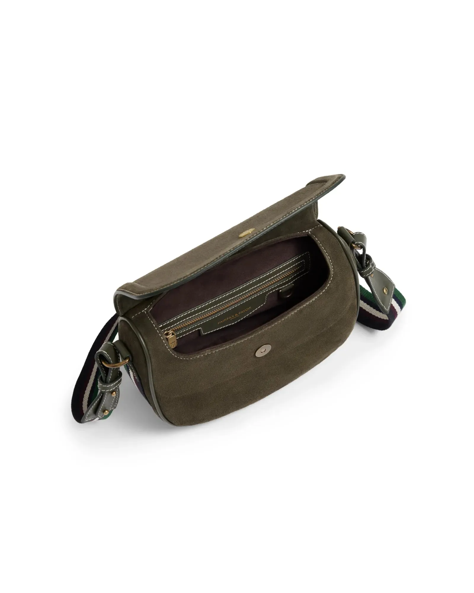 Boston Moss Green Saddle Bag