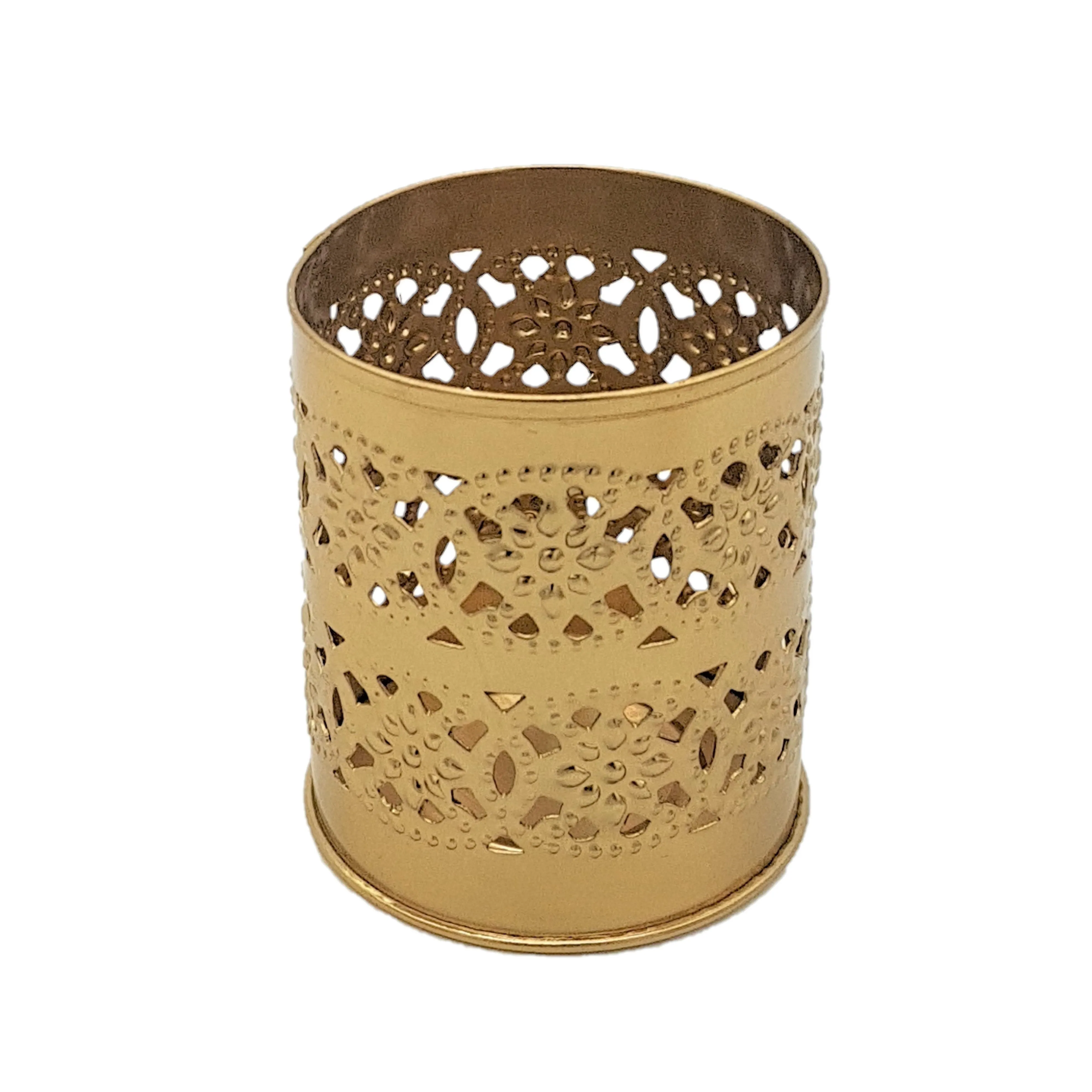 Brass-Finish Decorative 'KASBAH' Tealight - Choice of Designs