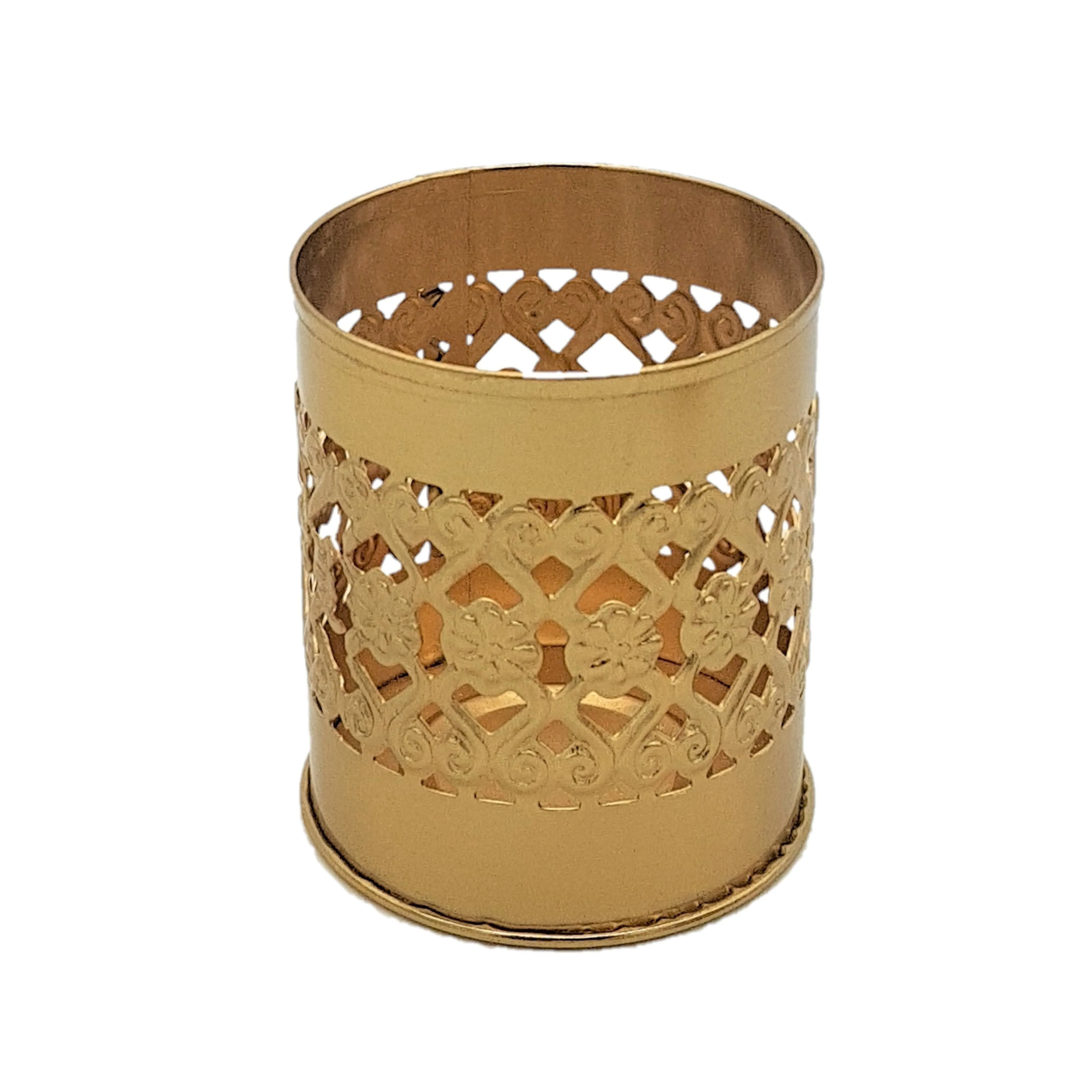 Brass-Finish Decorative 'KASBAH' Tealight - Choice of Designs