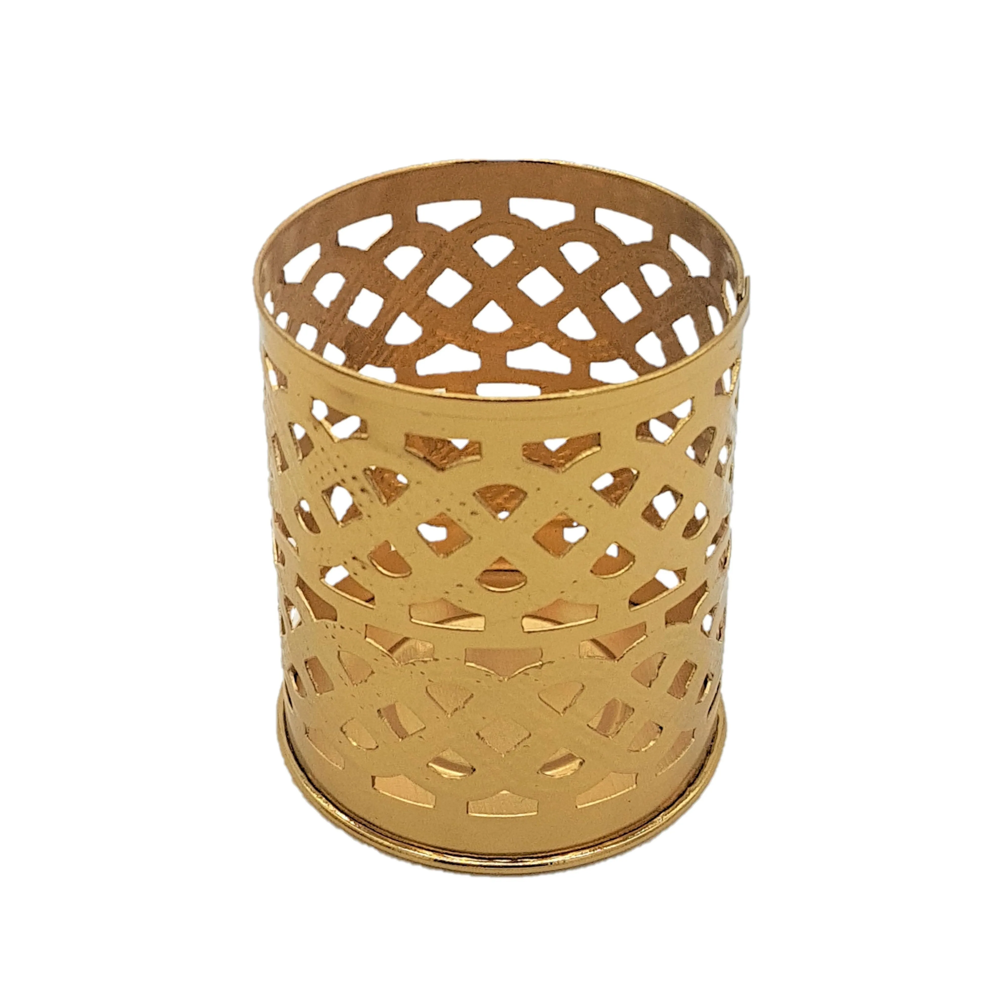 Brass-Finish Decorative 'KASBAH' Tealight - Choice of Designs