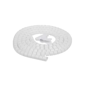 Cable Tidy, Wire Organizer 1.5m, White