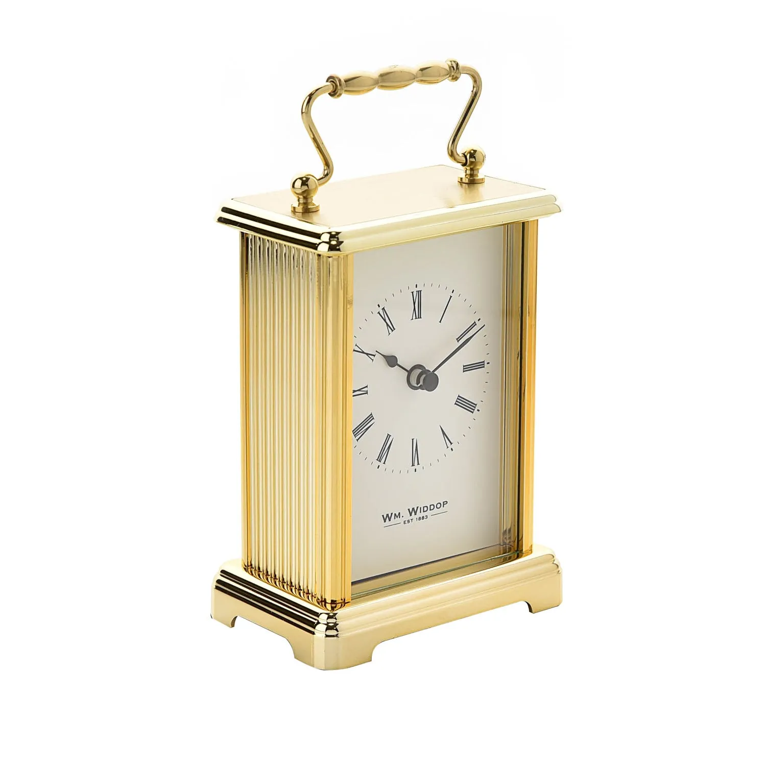 Carriage Clock Gold With White Dial