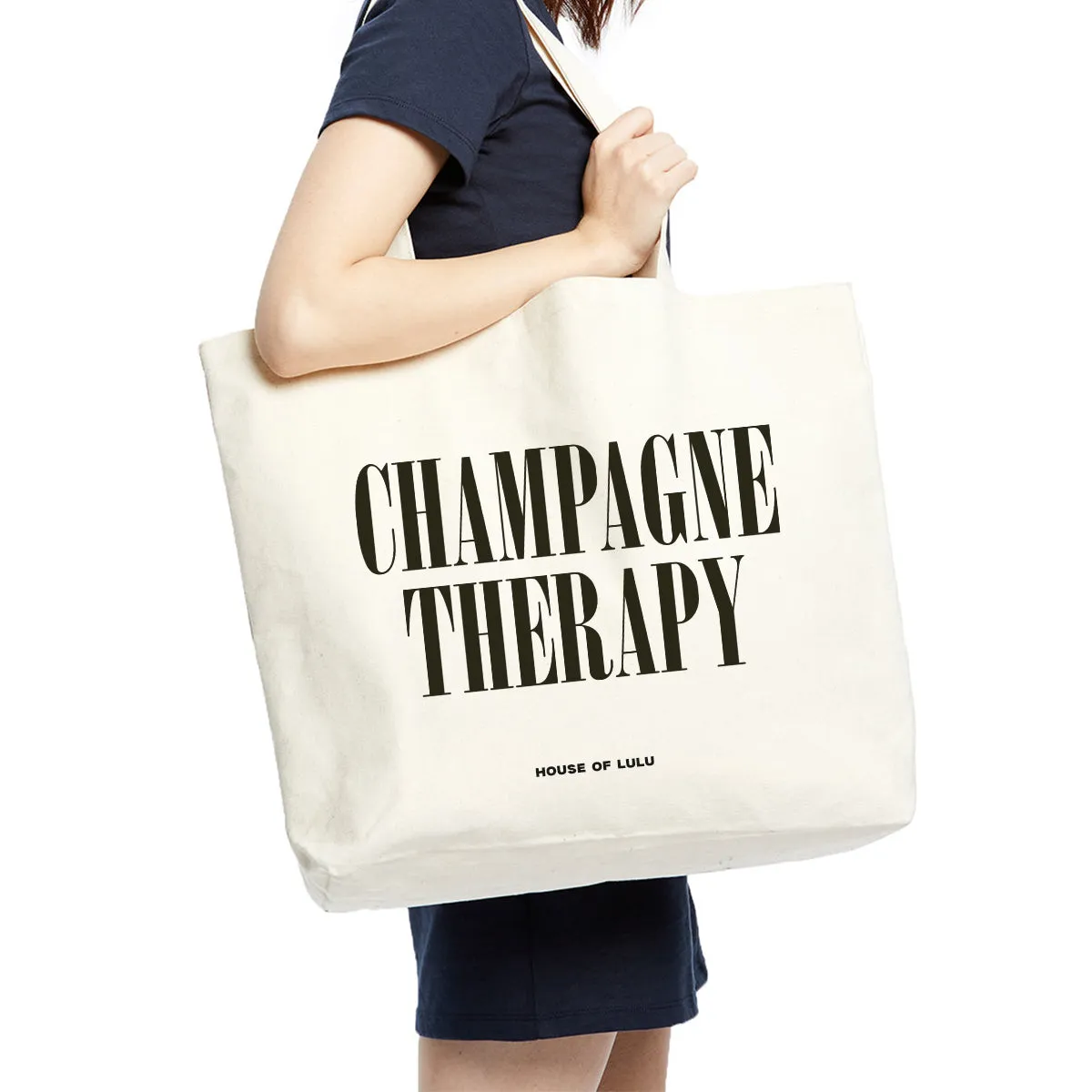 Champagne Therapy Tote Bag