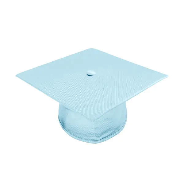 Child Shiny Light Blue Graduation Cap & Gown - Preschool & Kindergarten