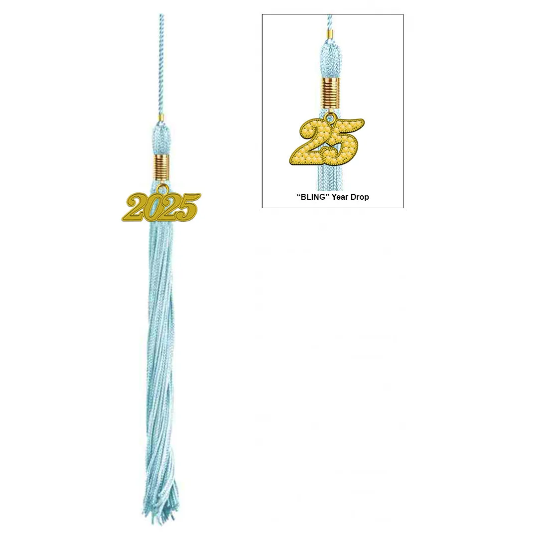 Child Shiny Light Blue Graduation Cap & Gown - Preschool & Kindergarten