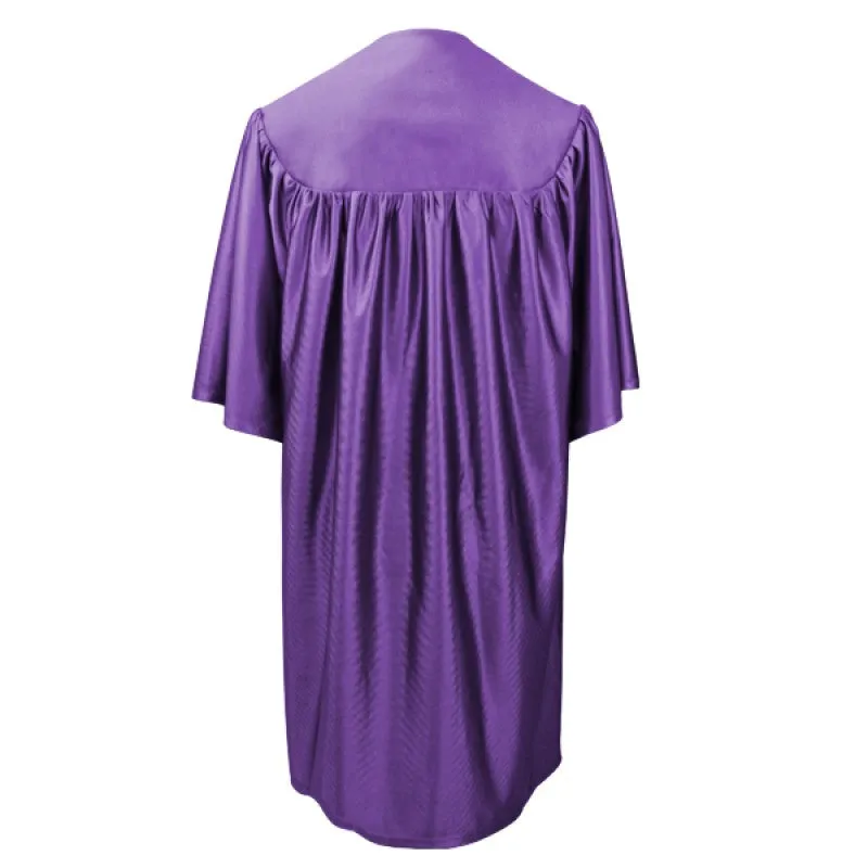 Child Shiny Purple Graduation Cap & Gown - Preschool & Kindergarten