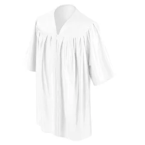 Child Shiny White Graduation Gown - Preschool & Kindergarten Gowns