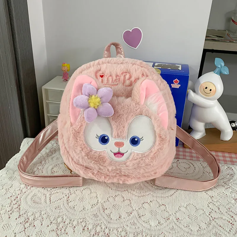 Children Cartoon Fox Doll Birthday Gift Plush Backbag