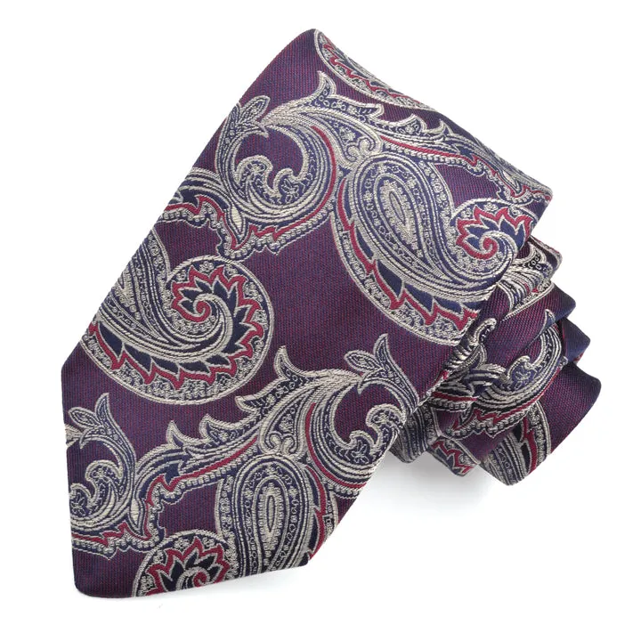 Christian Paul by Sidonio's Silk Woven Jacquard Paisley Neck Tie K40033