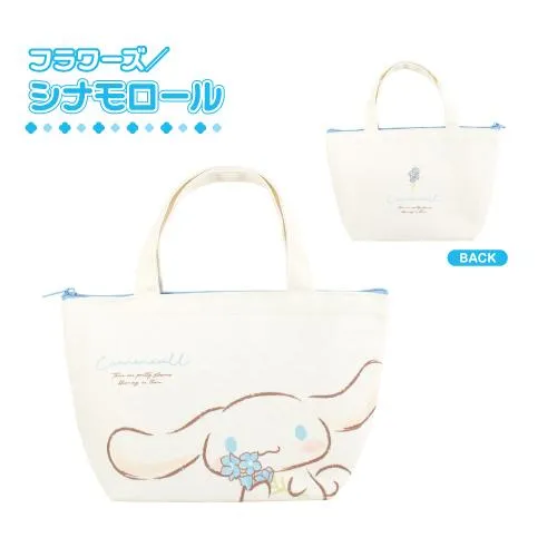 Cinnamoroll Flower Canvas Insulated Lunch Bag