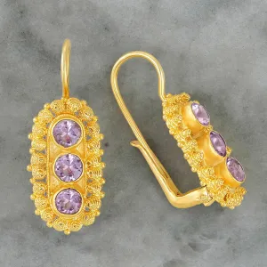 Clara Reve Amethyst Earrings