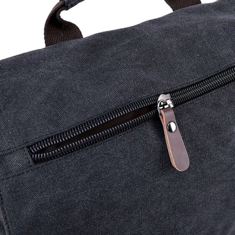 Classic Canvas Messenger Bag | 15 Inch Laptop Satchel