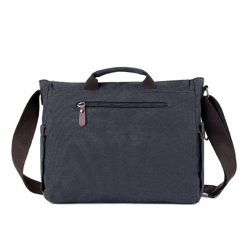 Classic Canvas Messenger Bag | 15 Inch Laptop Satchel