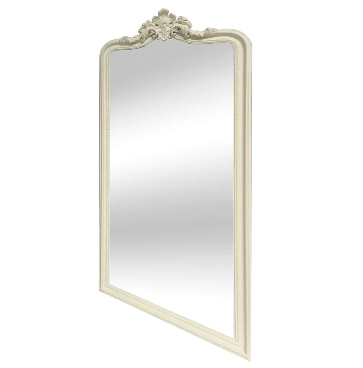 Cream Ornate Leaner Mirror 190cm