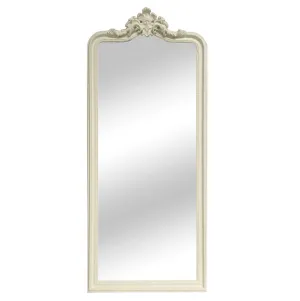 Cream Ornate Leaner Mirror 190cm