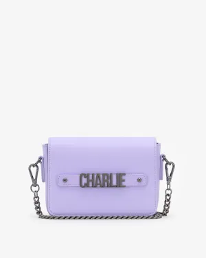 Crossbody Bag in Lavender with Personalised Hardware