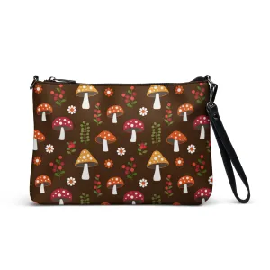 Crossbody Bag Mushrooms Cottagecore| Brown