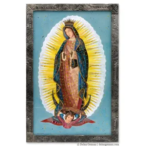 CUSTOM OUR LADY OF GUADALUPE original paper collage