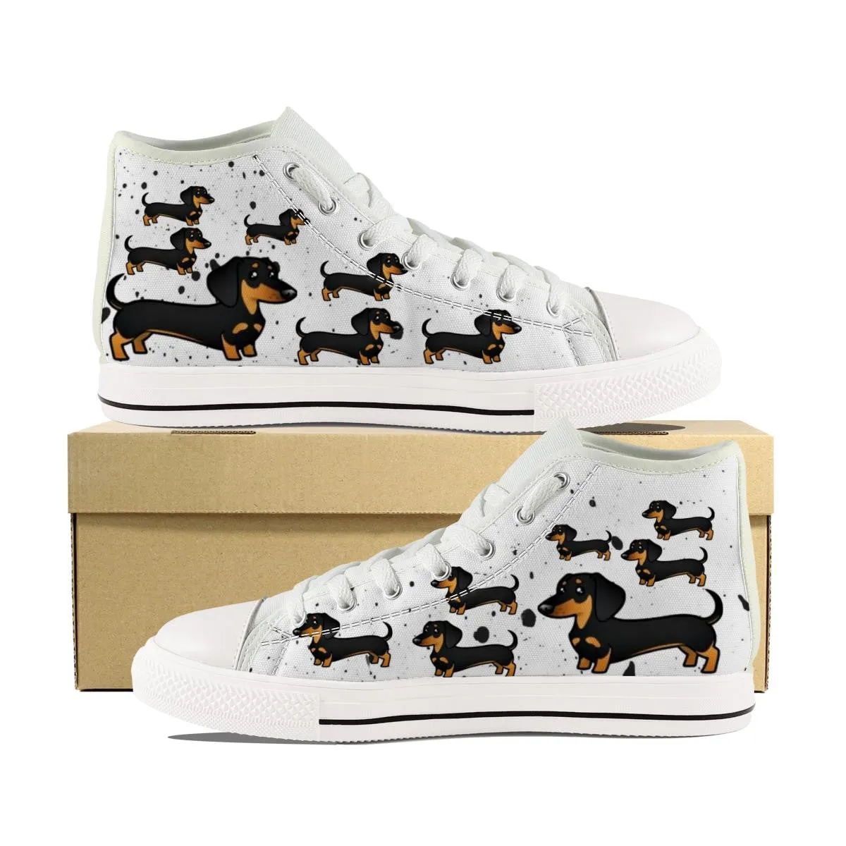 DACHSHUND KIDS CANVAS SHOES