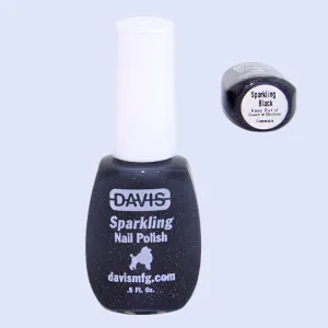 Davis Nail Polish - Sparkling Black