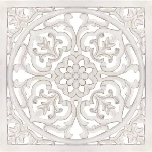 Décor - Wood Floral Medallion Wall Panel