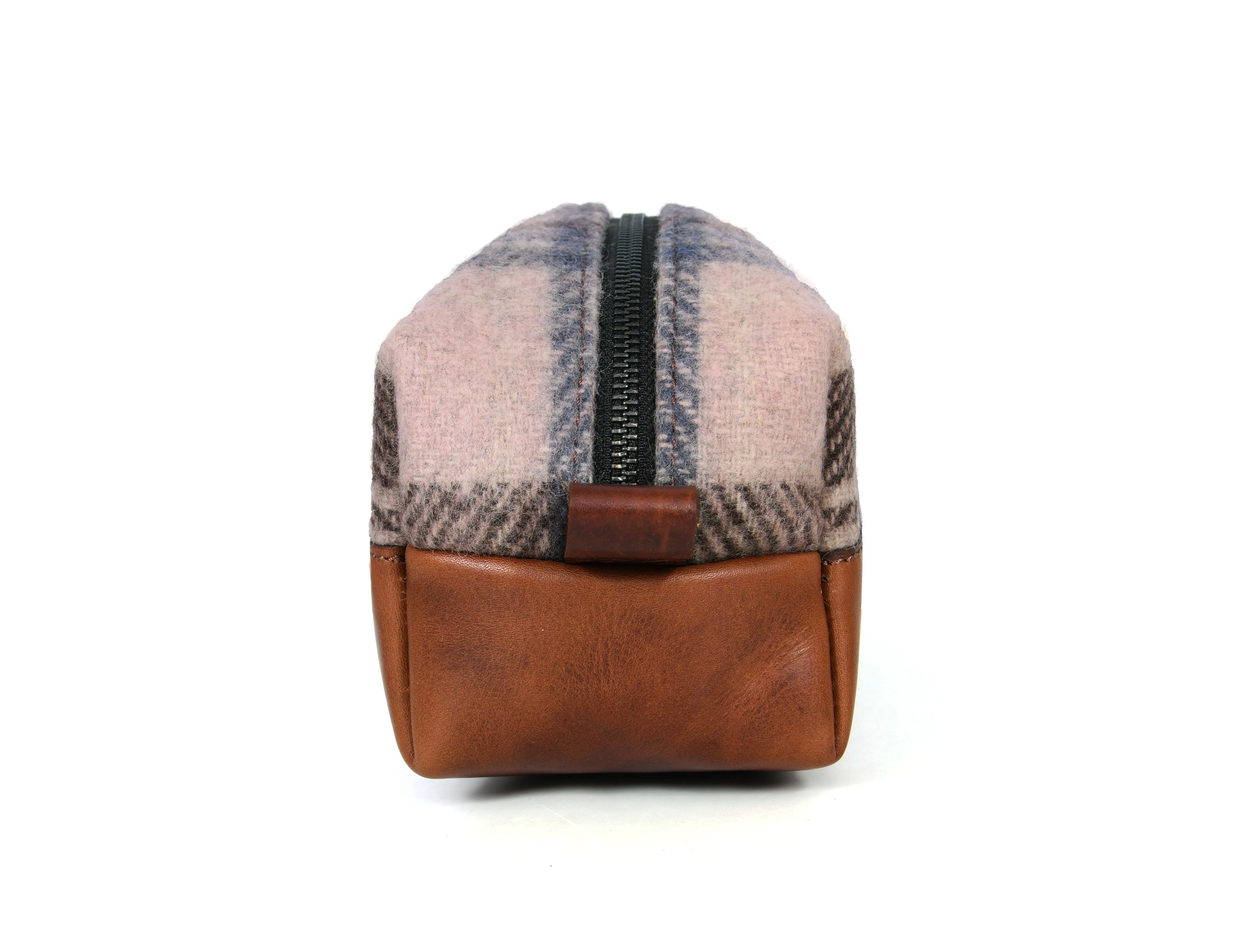 Dorval Leather Tweed Toiletry Bag - ( WB-33)