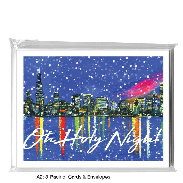 Dusk, Chicago, Greeting Card (7365K)